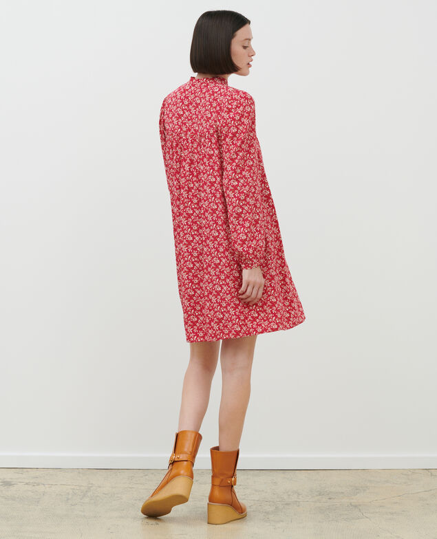AGLAÉ - Short printed dress Indienne red