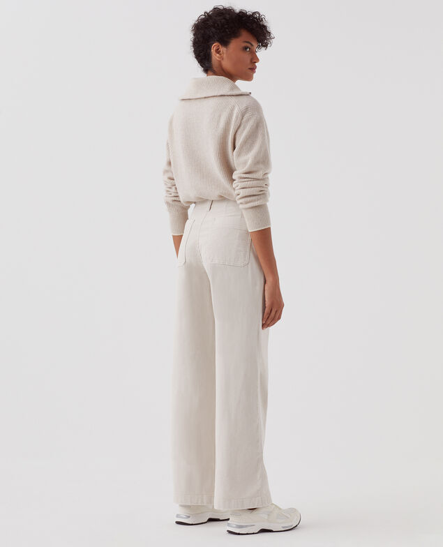 Corduroy trousers U010 white