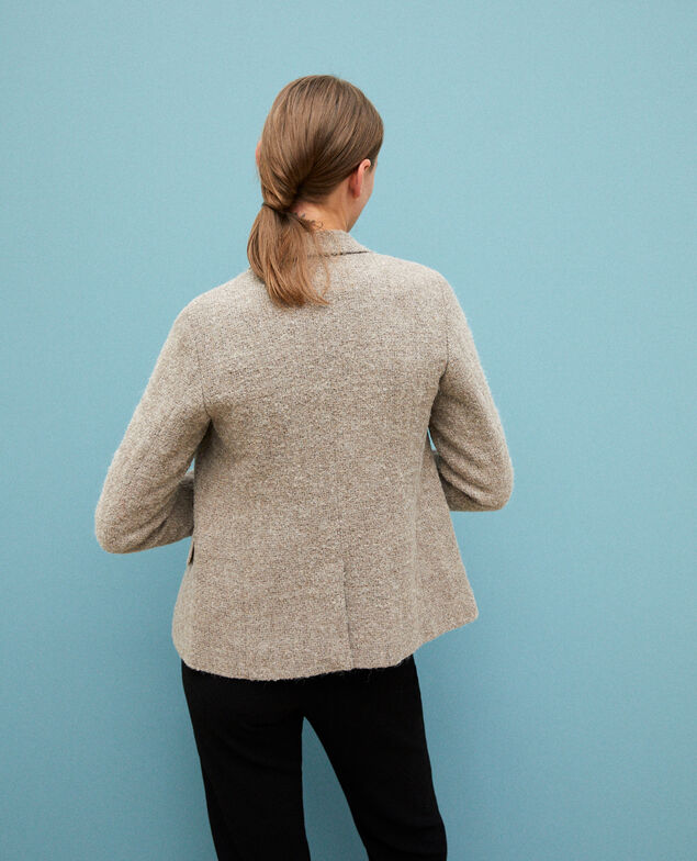 Wool blend blazer Beige
