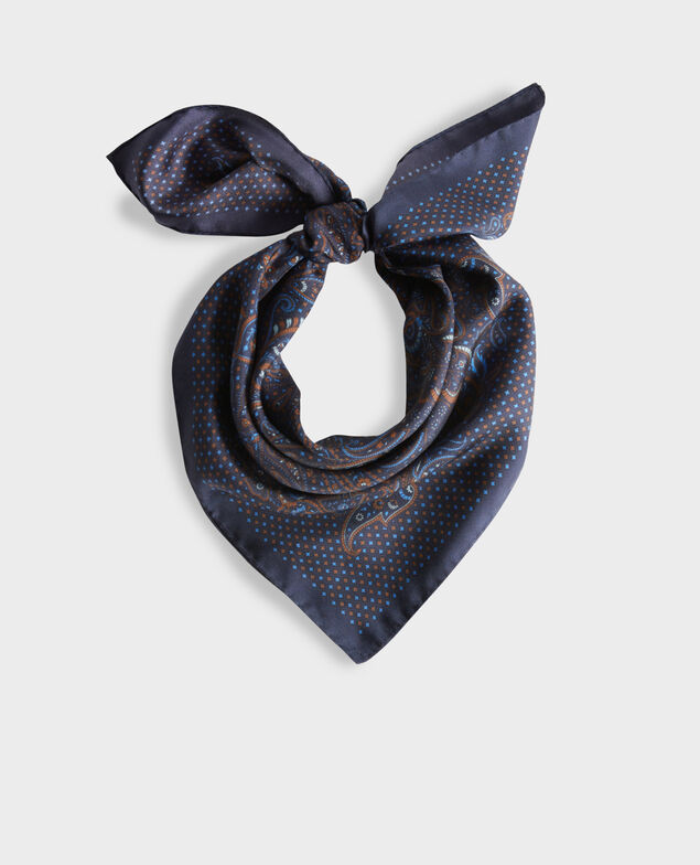 Printed silk scarf Night sky