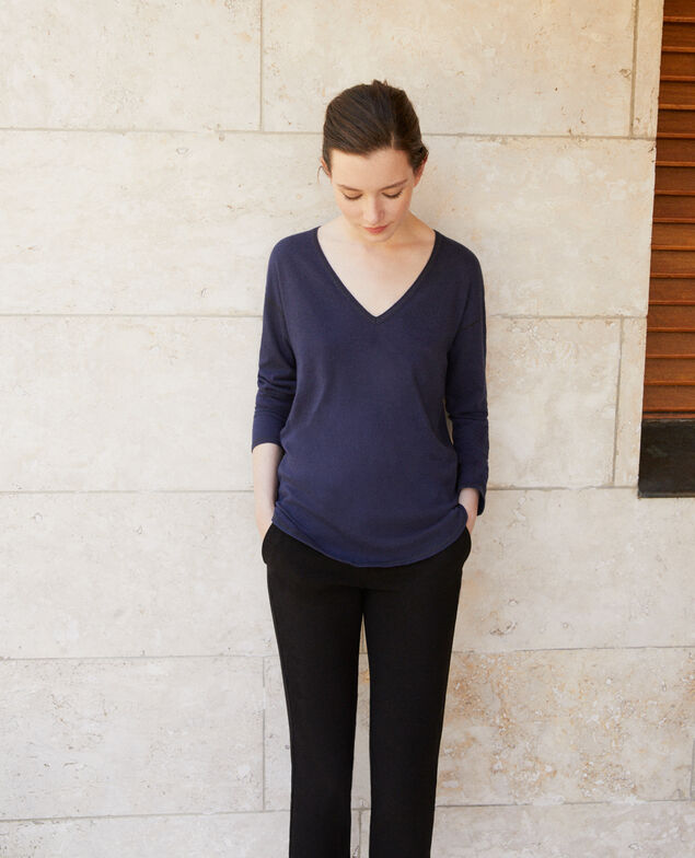  Cotton T-shirt Peacoat