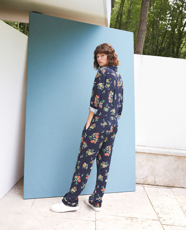 Shirt jumpsuit Blue