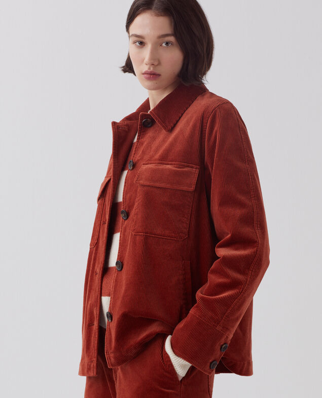 Corduroy jacket U270 orange