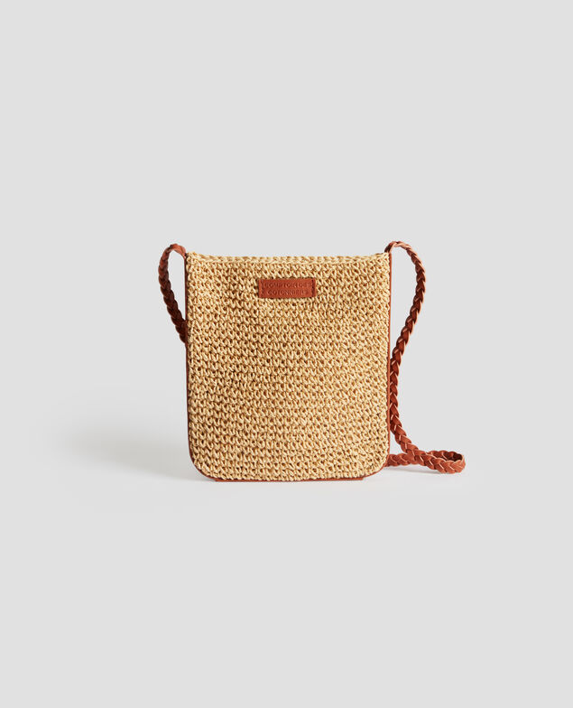 Small crochet bag with shoulder strap 7003 30 natural