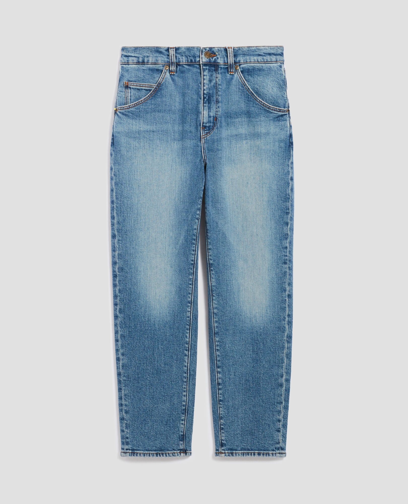 【MISCHIEF】24fw WASHED SLOUCHY JEANS Washed slouchy jeans in vintage khaki and black-green colors