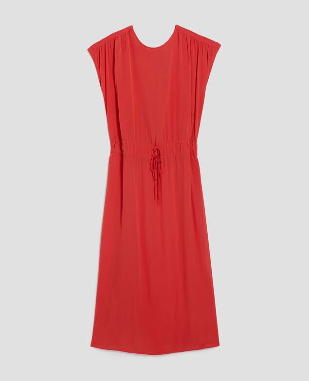 Silky maxi dress J240 paprika orange