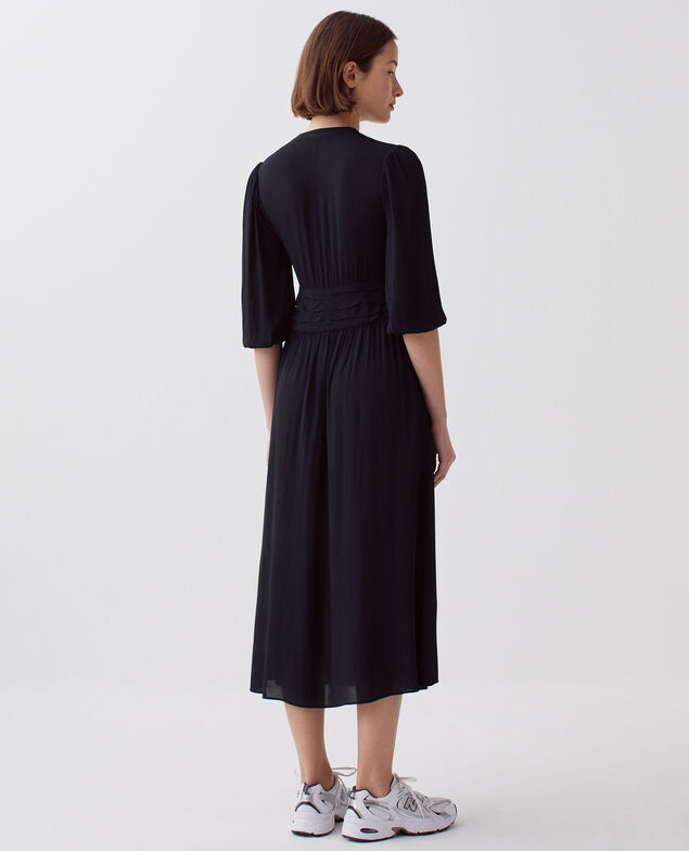 Silky maxi dress H695 night sky