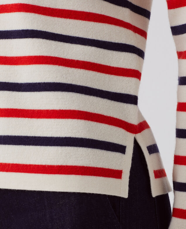 MADDY - Striped merino wool jumper H004 st_tricolore