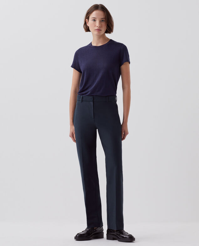 COLETTE - Slim fit straight trousers J690 blueberry