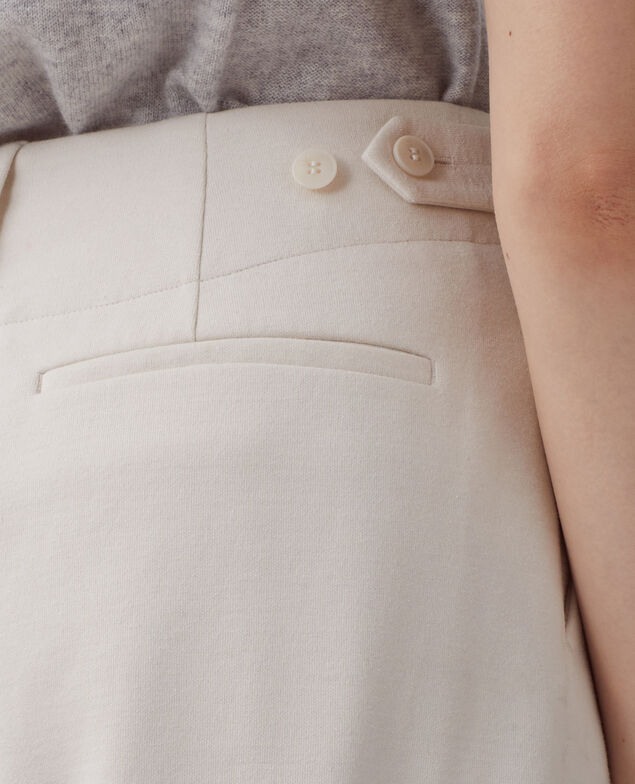 PEGGY - Carrot trousers I021 white melange