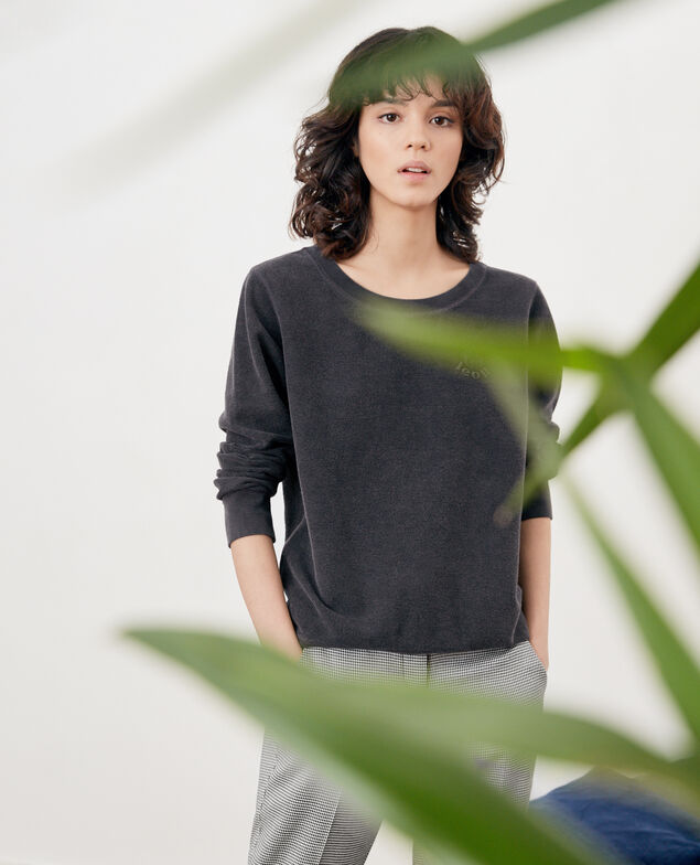 Inside-out Léon sweater Noir