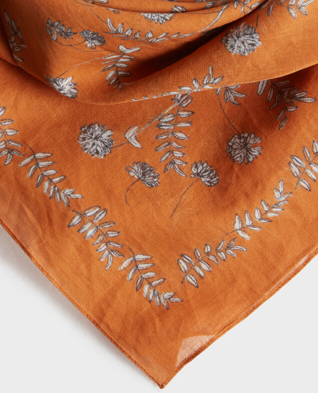 Printed cotton bandana Pumpkin spice