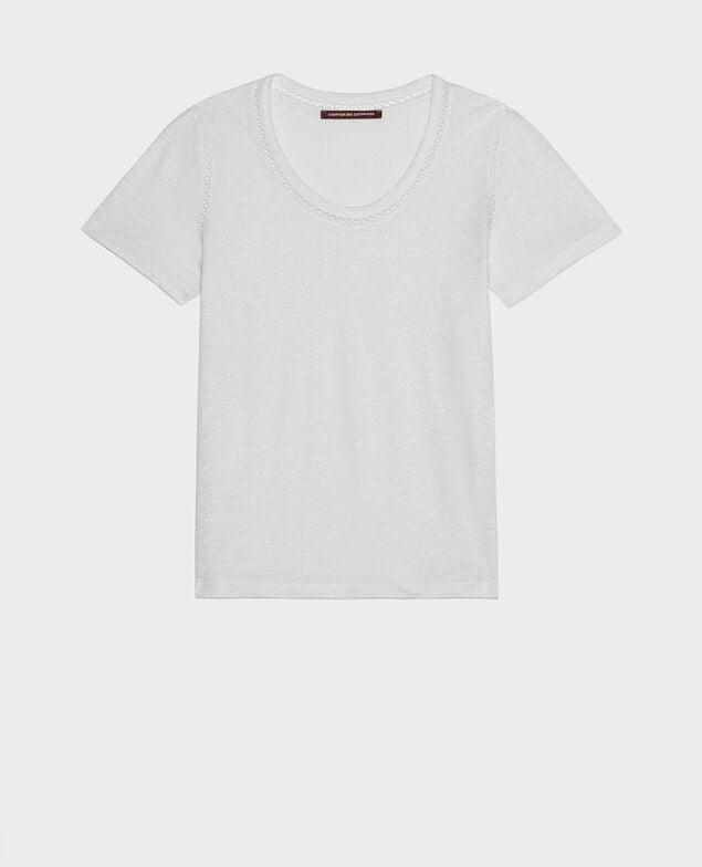 Linen T-shirt Gardenia