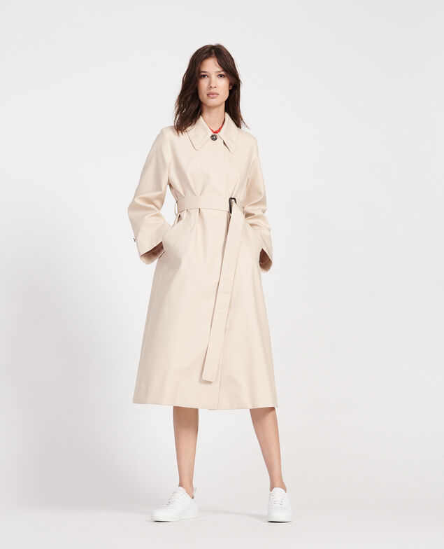 Cotton overcoat  Smoke gray