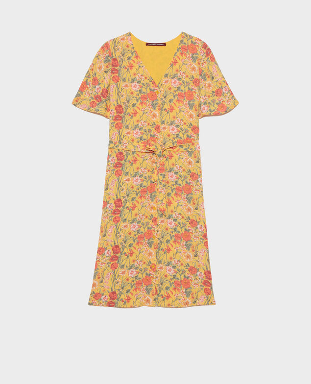 Short printed dress Ete gold small