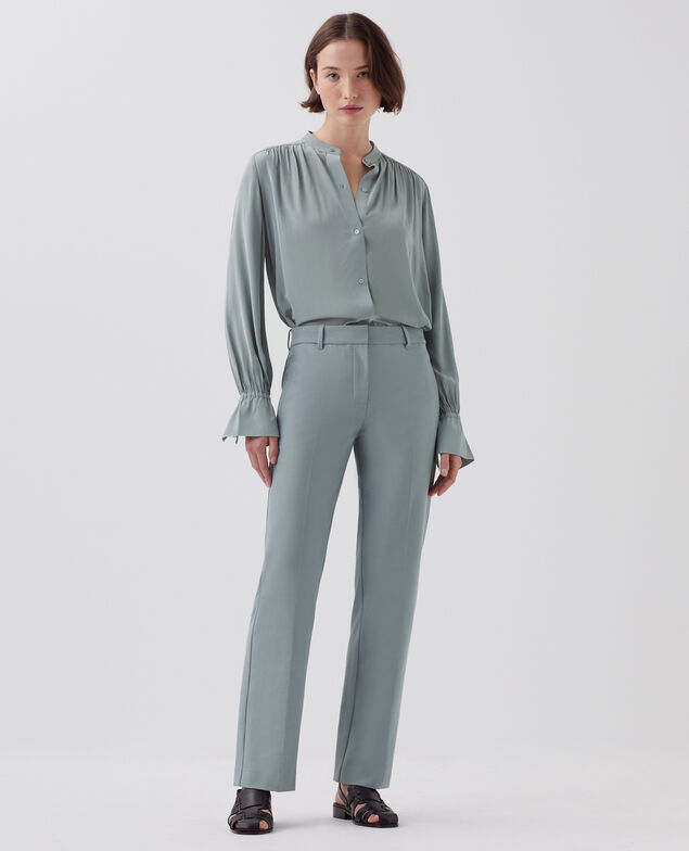 COLETTE - Slim fit straight trousers J620 slate blue