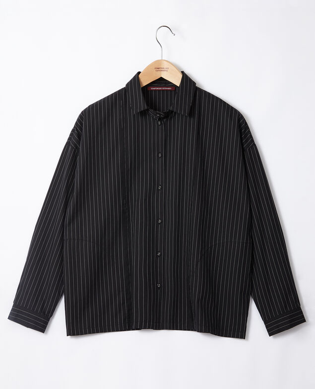 Straight-cut shirt Noir