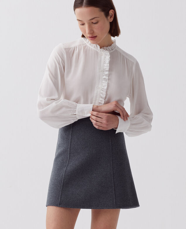 Double-sided mini skirt I680 blue nights