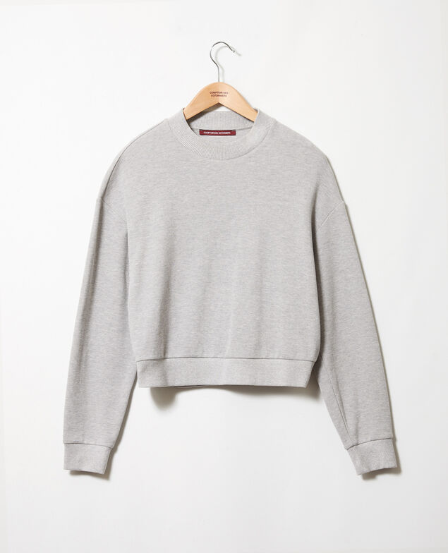 Short sweatshirt Light grey