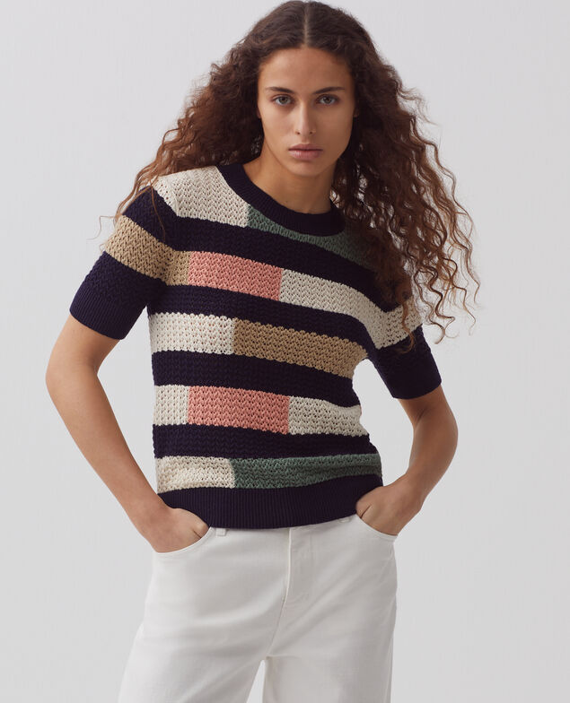 Short-sleeve jumper H691 st multico