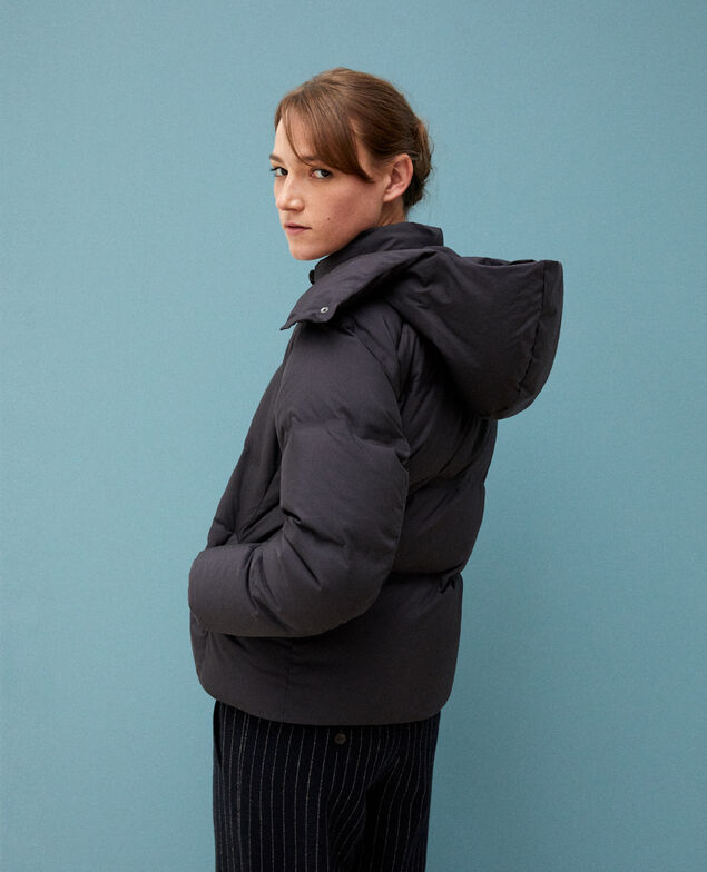 Cosy quilted down jacket  Noir