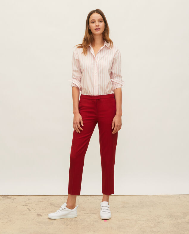 Cotton boyfriend shirt Popeline stripe3