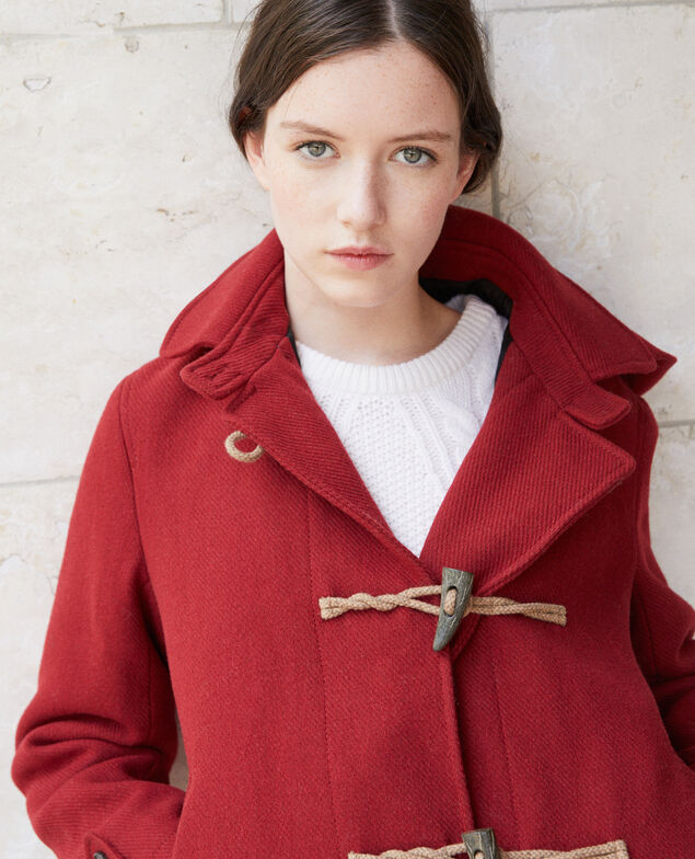 Short duffle coat Red