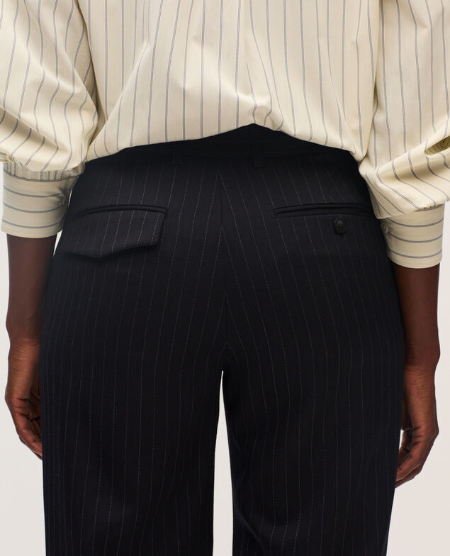 Straight wool trousers K690 st navy