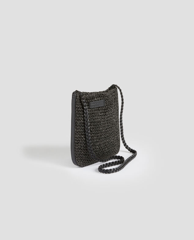 Small crochet bag with shoulder strap 8853 09 black
