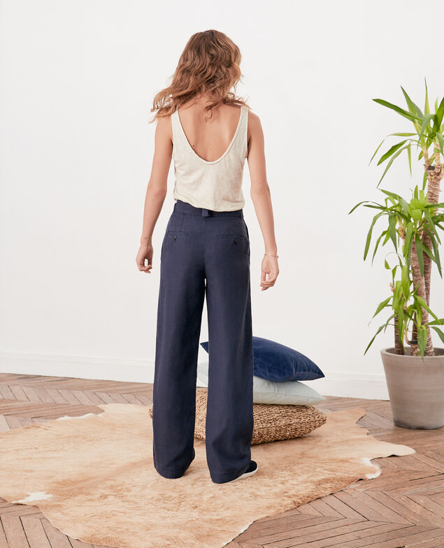 Wide trousers Navy