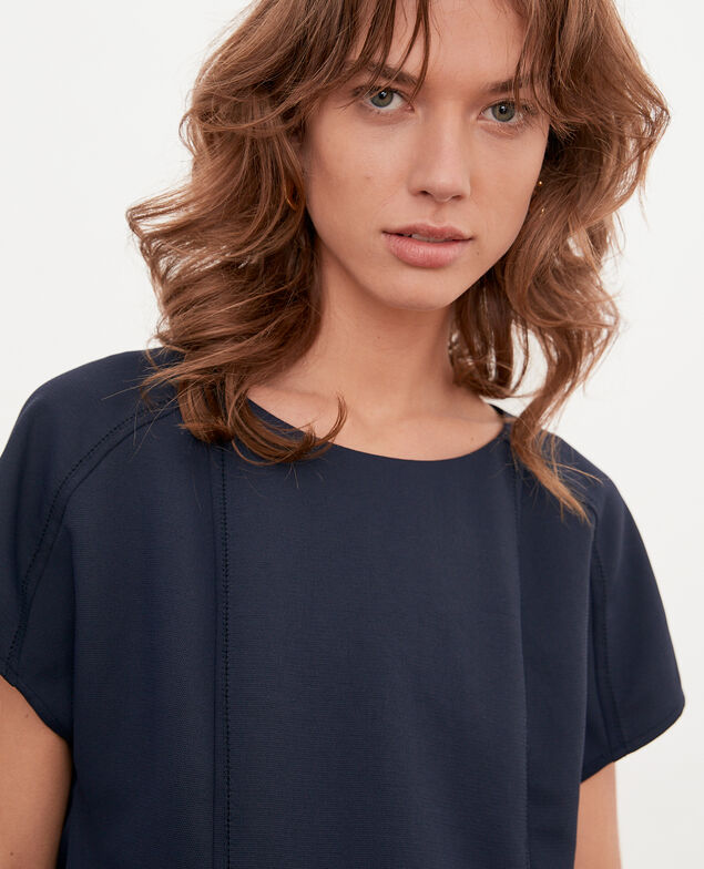 Crepe top Marine