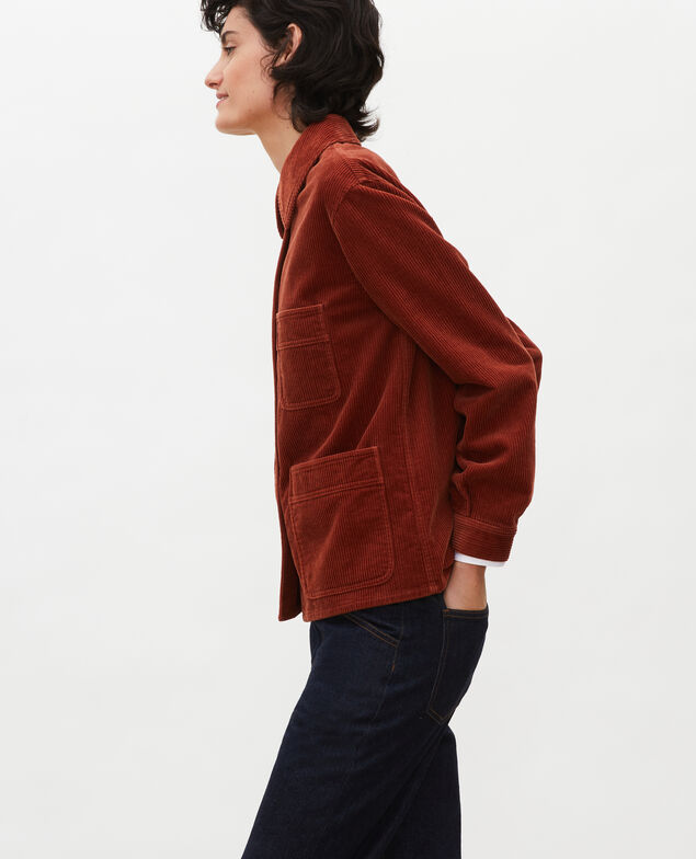  Corduroy work jacket Brandy brown