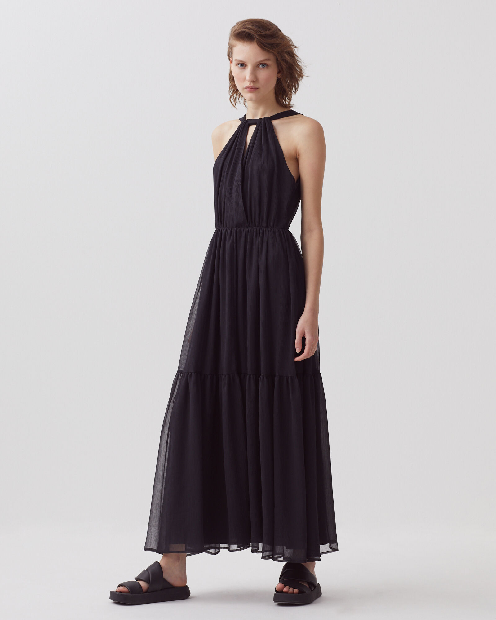 Fluid maxi dress black beauty - Comptoir des Cotonniers