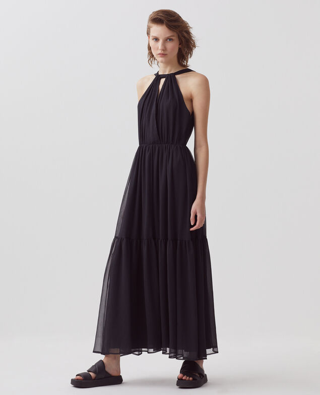 Fluid maxi dress H091 black beauty