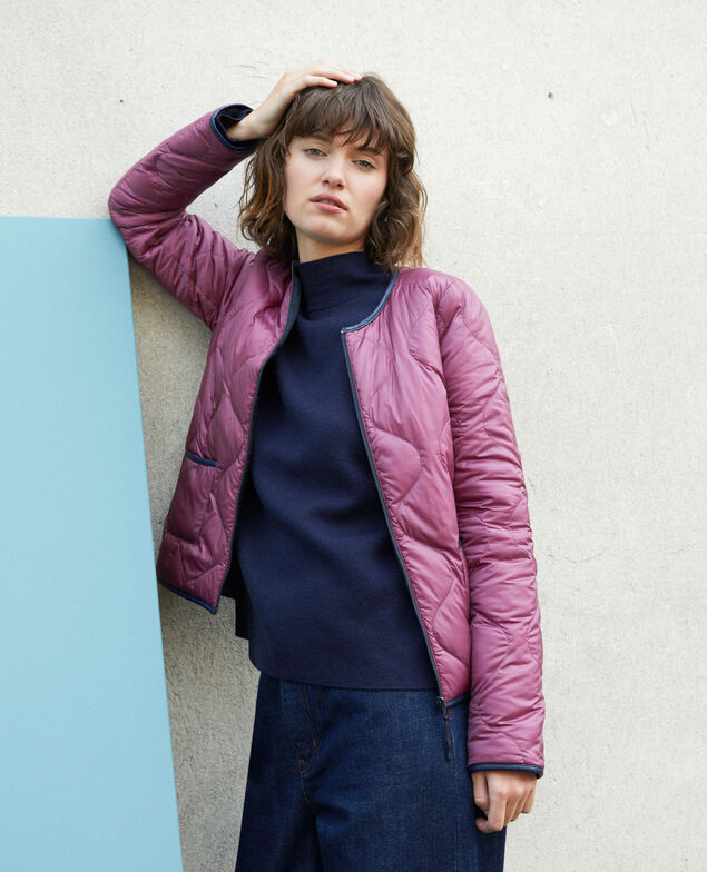 Reversible padded jacket Purple/navy