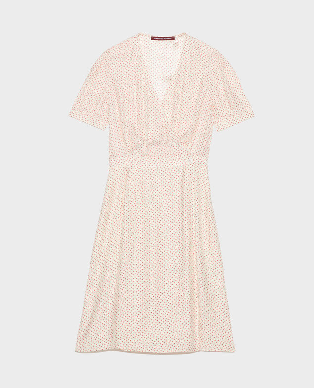 Silk wrap dress Memphis buttercream