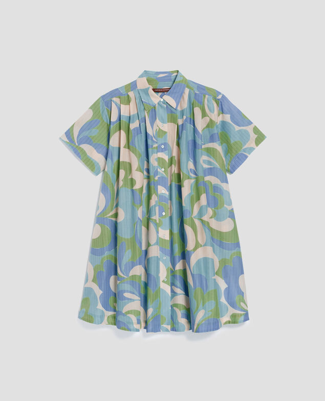 Shirt dress H643 anemone blue