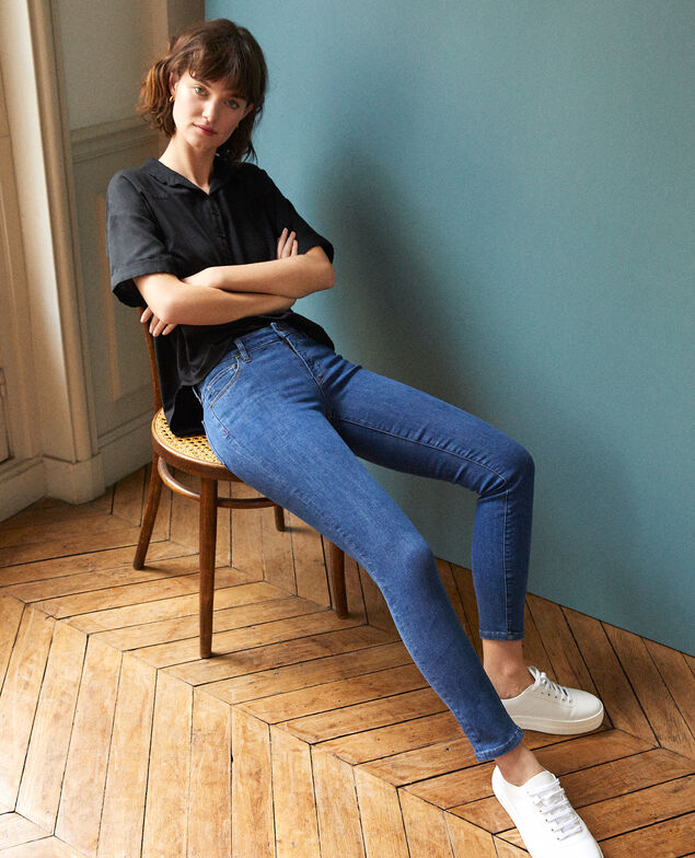 7/8 skinny cropped jeans Blue