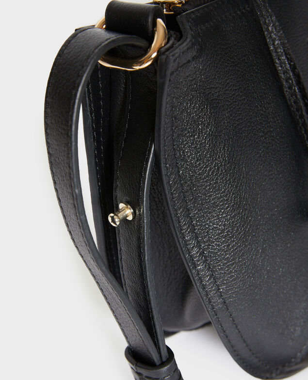 Small leather bag 09 black