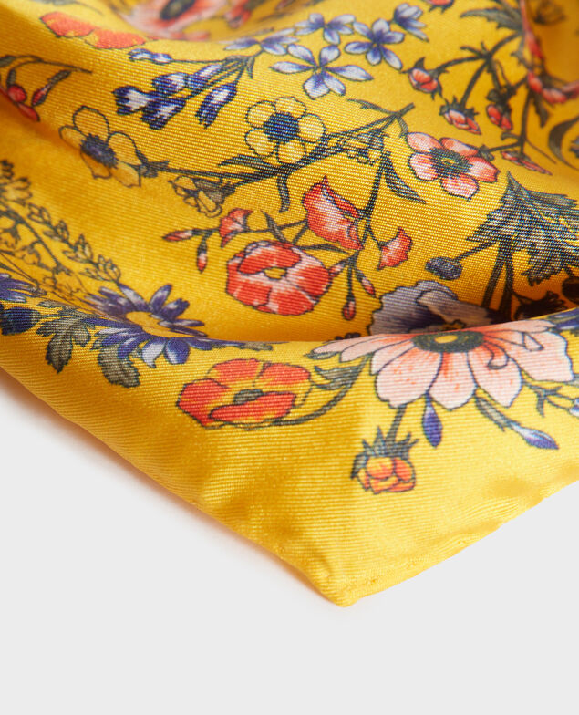 Silk diamond scarf Spectra yellow