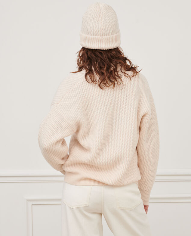 Virgin wool cardigan 8801 01 offwhite