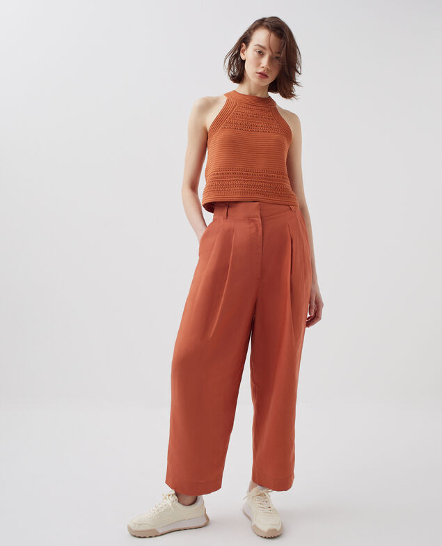 PEGGY - Carrot trousers H350 amber brown