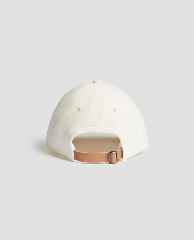 Wool blend felt cap I010 glass green beige