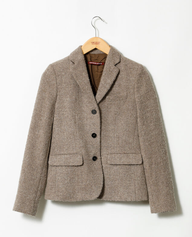 Wool blend blazer Beige