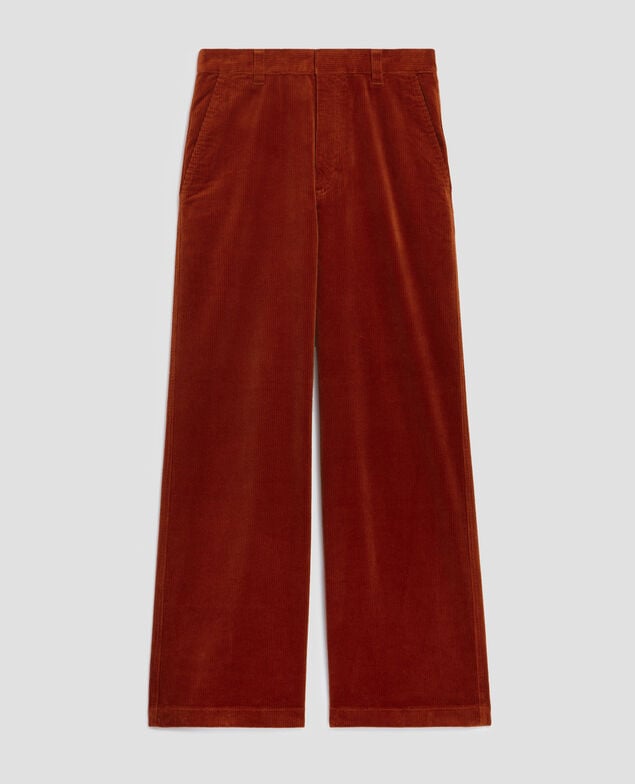 Corduroy trousers U270 orange