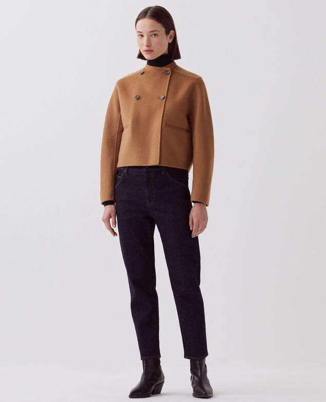 Double-sided jacket I340 toasted coconut