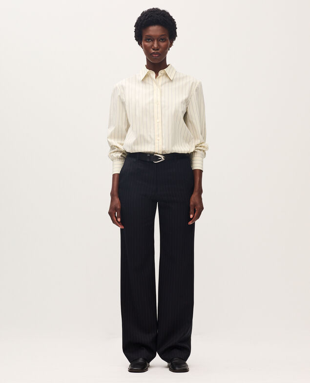 Straight wool trousers K690 st navy