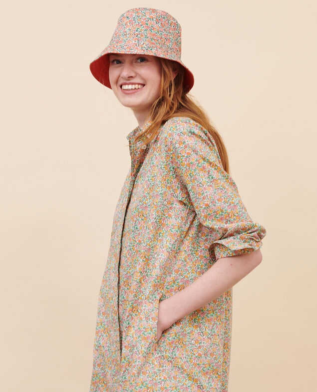 Cotton shirt dress 92 print red