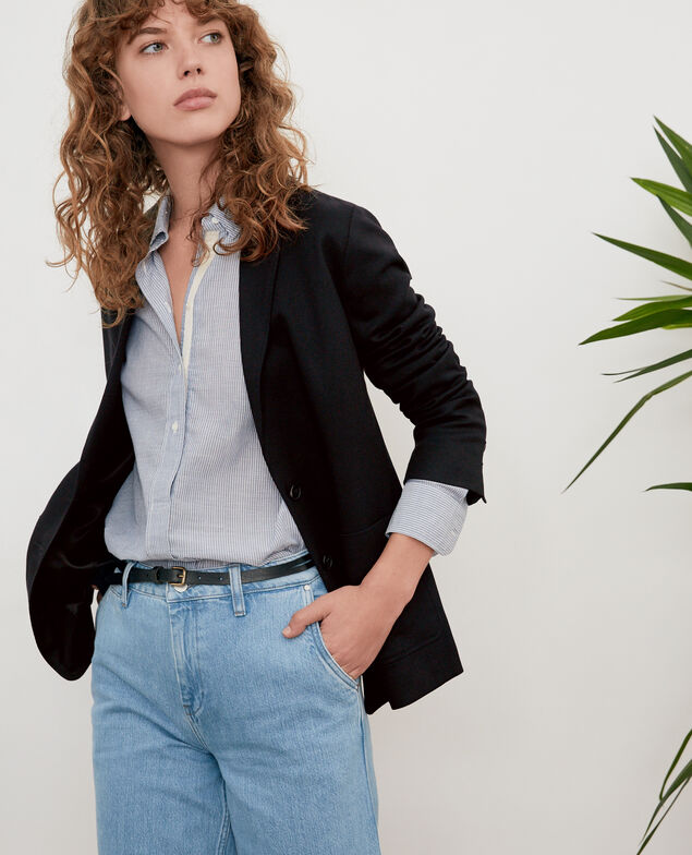 Jacket with wool Noir