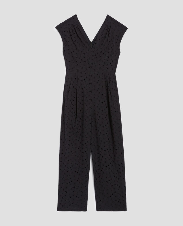 Broderie anglaise jumpsuit H091 black beauty